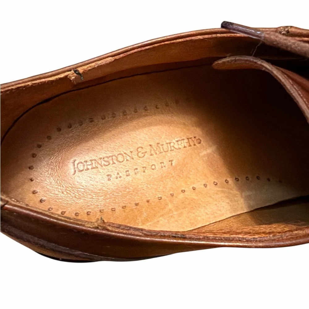 Johnston & Murphy Italian Leather Men’s Dress Shoes Brown 11.5